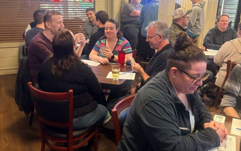 Euchre league night at Shelby Street Tavern